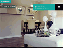 Tablet Screenshot of canyonvistaapartments.com